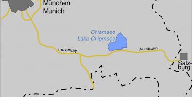 ਨਕਸ਼ਾ ofmunich lakes 