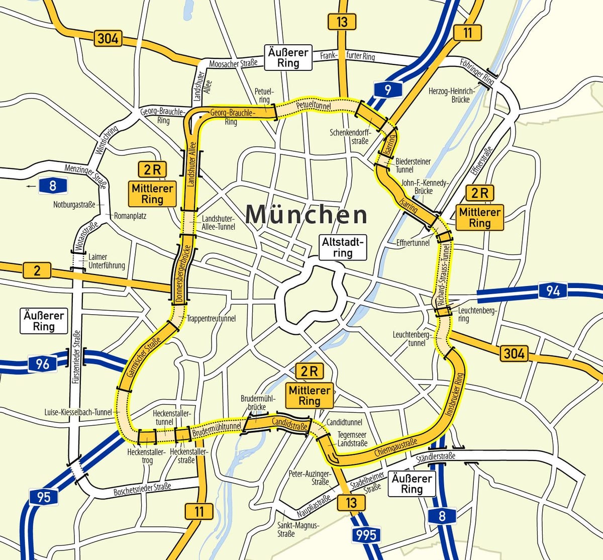 munchen ਰਿੰਗ ਨਕਸ਼ਾ