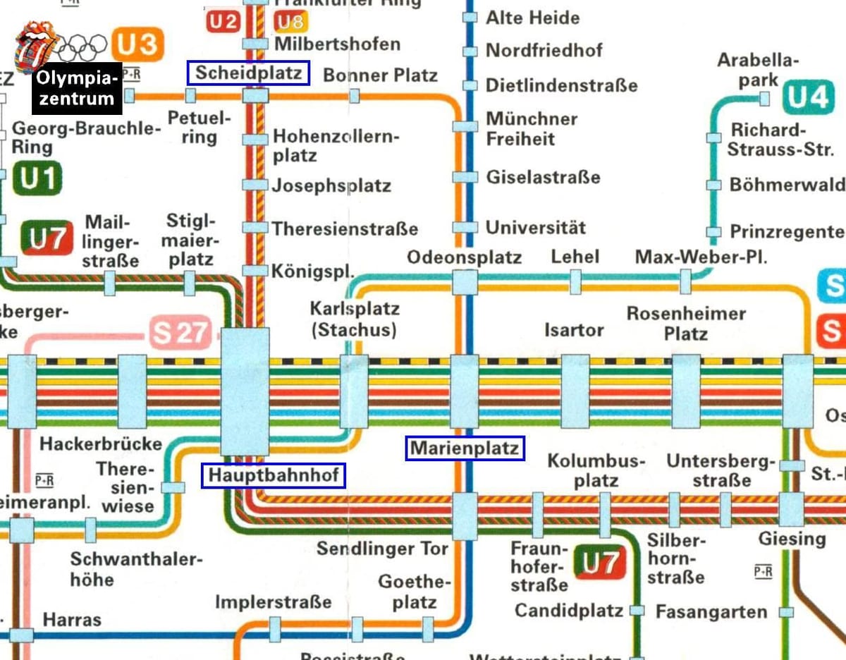 ਨਕਸ਼ਾ ਮ੍ਯੂਨਿਚ ਦੇ hauptbahnhof
