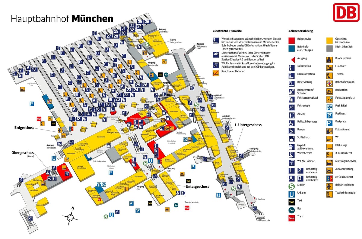 münchen hbf ਨਕਸ਼ਾ