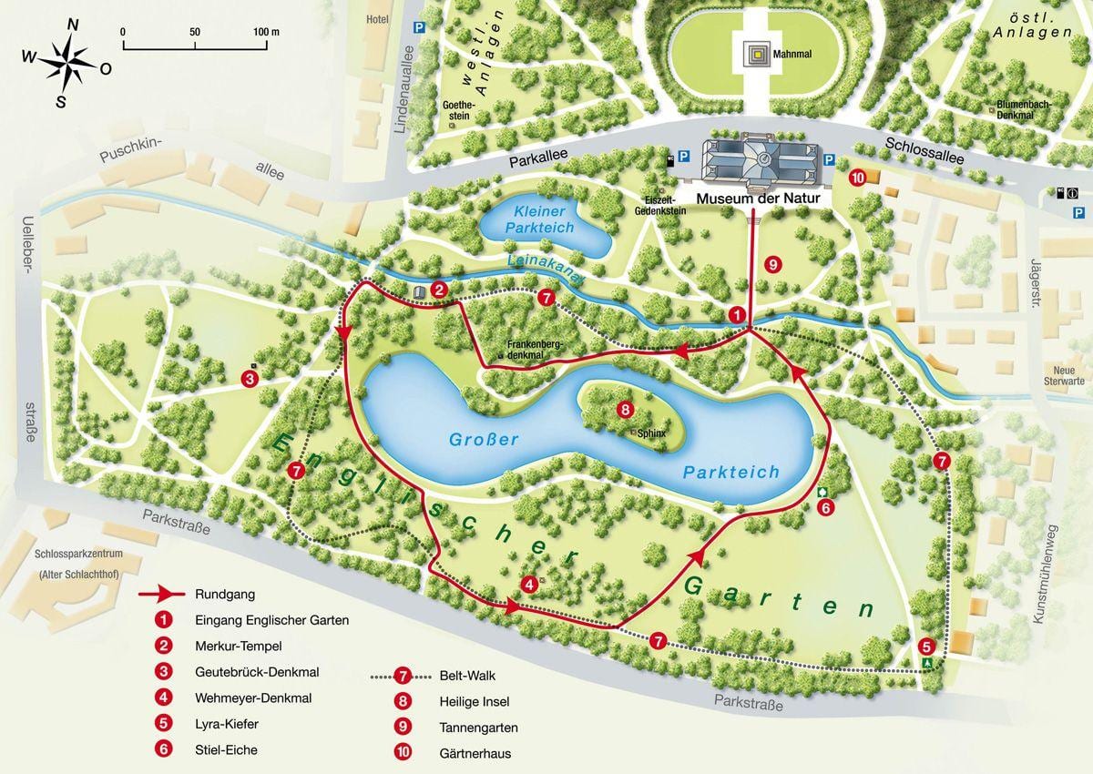 ਨਕਸ਼ਾ ਦੇ englischer garten