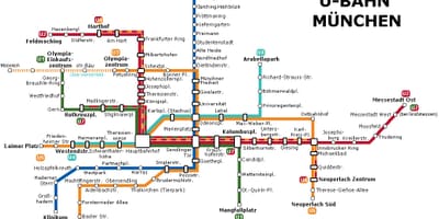 Ubahn ਨਕਸ਼ਾ ਮ੍ਯੂਨਿਚ